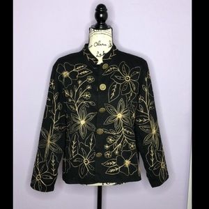 Drapers & Damon’s Embroidered Floral Blazer